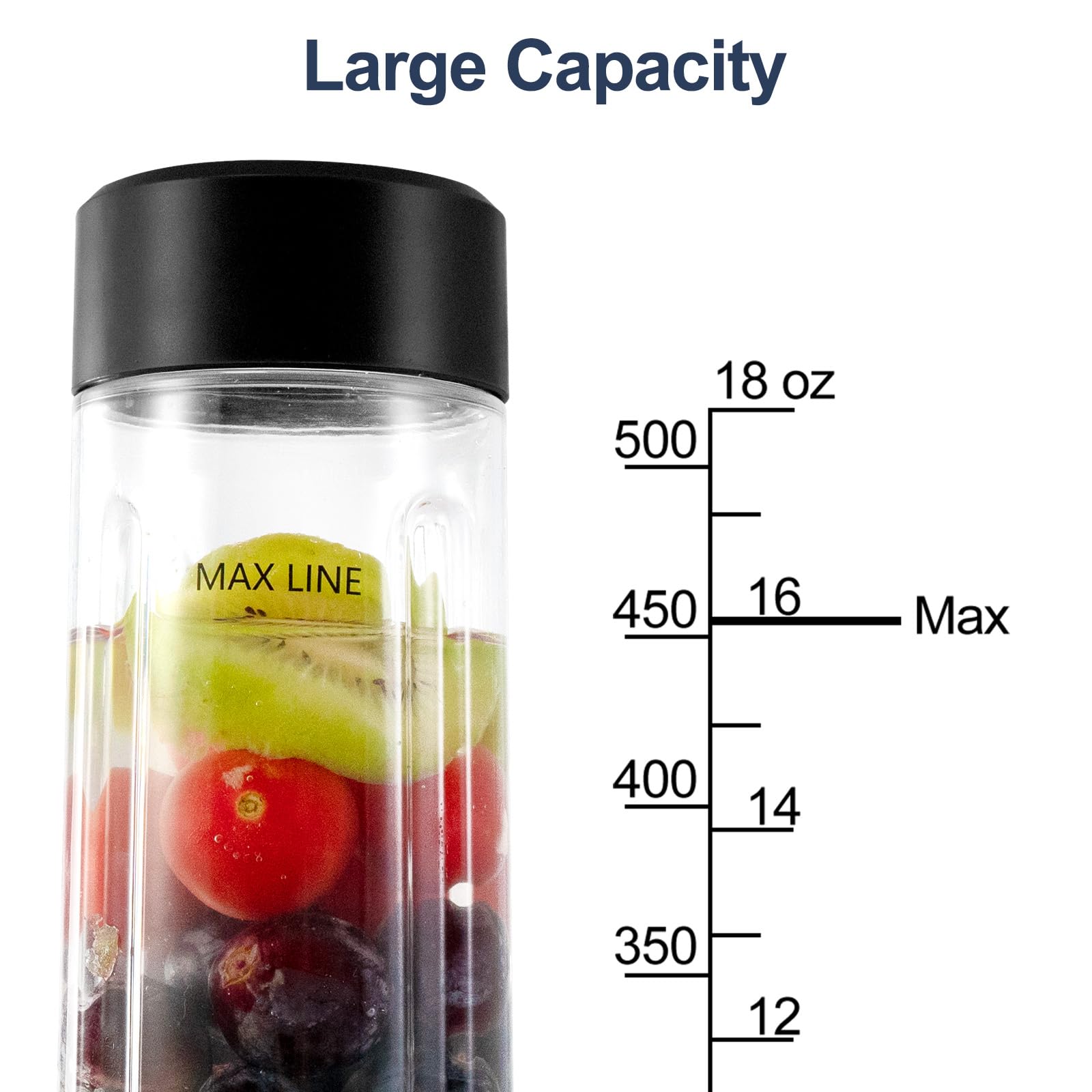 COKUNST Tragbarer Mixer für Smoothies und Shakes 530ml - Bottle World