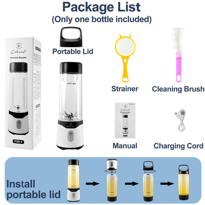 COKUNST Tragbarer Mixer für Smoothies und Shakes 530ml - Bottle World