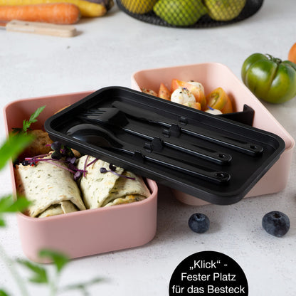 Moritz & Moritz Bento Box Kinder in Blau – Perfekte Lunchbox für Kinder und Erwachsene - Bottle World